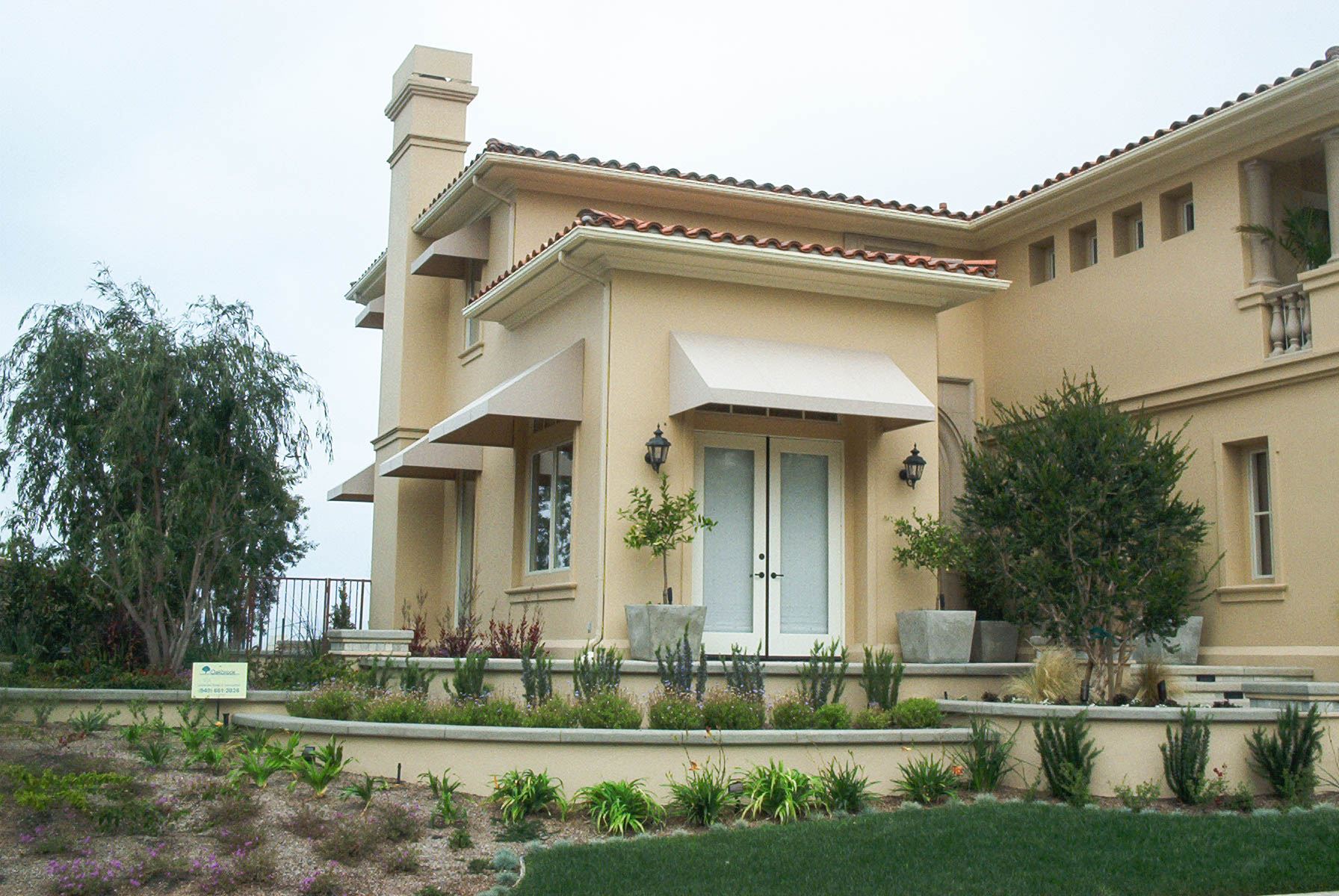 Awning on Southern California home