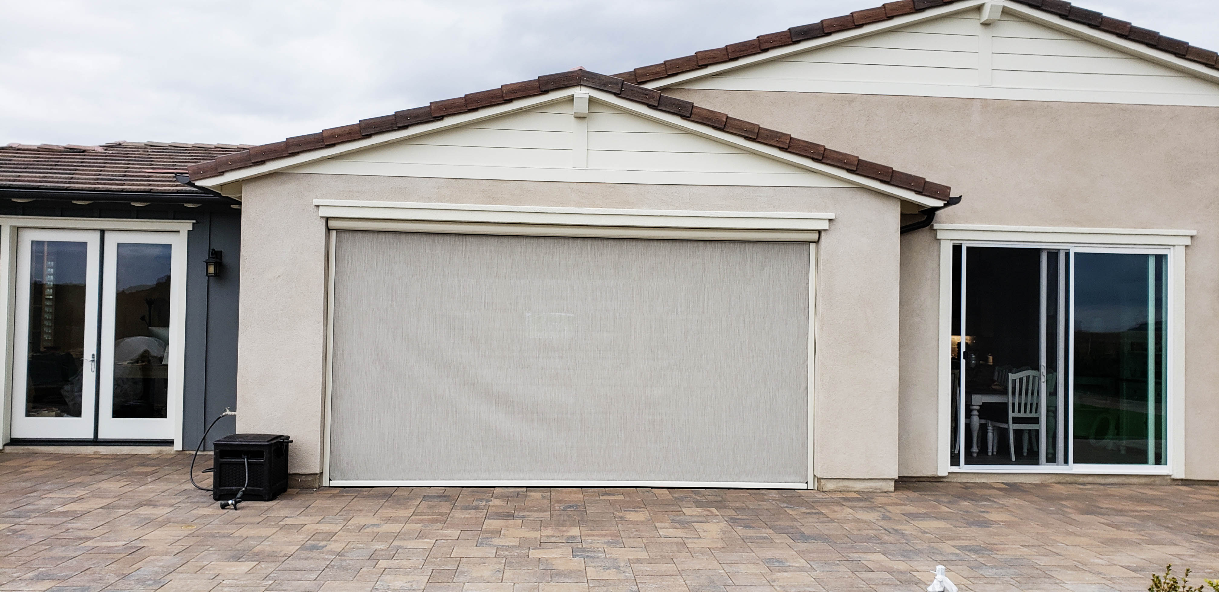 Motorized Power Screens for California Room in Irvine, California