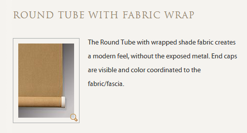 Round Tube with Fabric Wrap