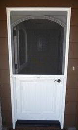 Dutch Door with Retractable Screen