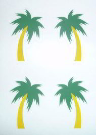 Palm Tree Stickers (Upgrade) for StowAway Retractable Screen Door